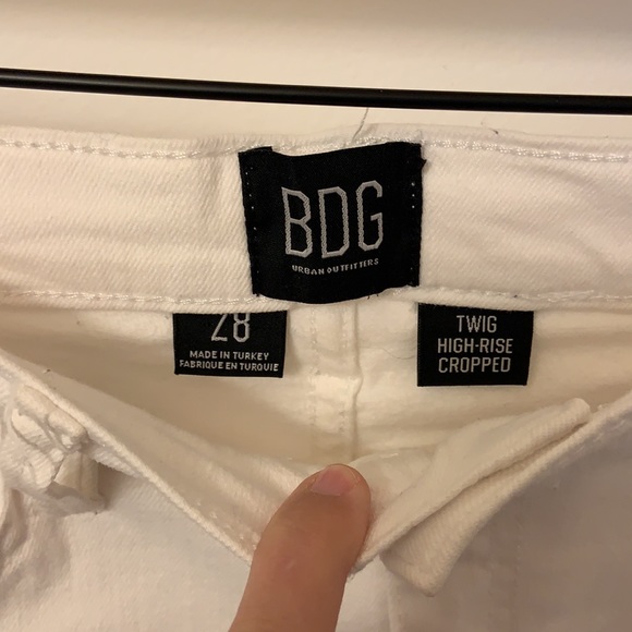 White high rise cropped jeans - Picture 4 of 7